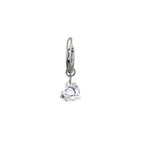 Rainbow Heart CZ Pendant tainless steel Earrings