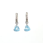 Rainbow Heart CZ Pendant tainless steel Earrings