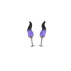 Purple Satan Titanium Helix Studs