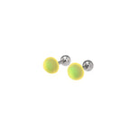 PAIR OF Satin Finish Multicolor stainless steel Ear Studs
