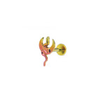 Moon & Snake Internally Threaded Titanium Ear Studs