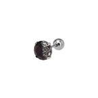 Round Gradient Tourmaline CZ Titanium Ear Studs