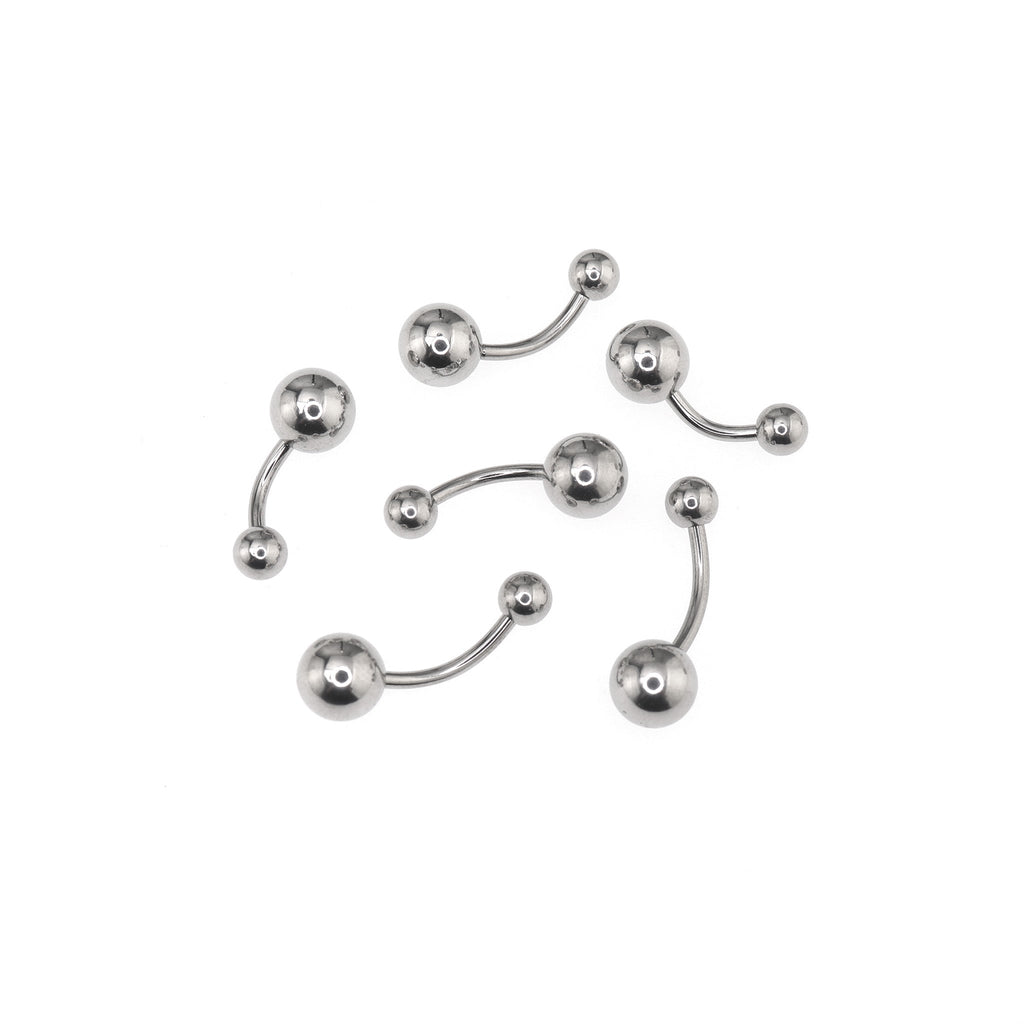 6PCS Ball Stainless Steel Basic Belly Rings Set