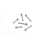 6PCS Flat Back Stainless Steel Tongue Stud Set