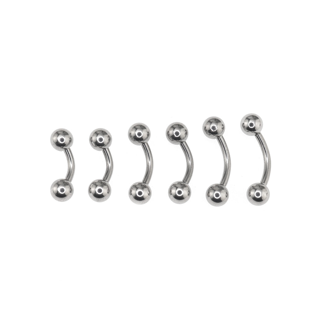 6PCS Ball Stainless Steel Belly Rings Set