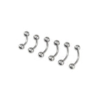 6PCS Ball Stainless Steel Belly Rings Set