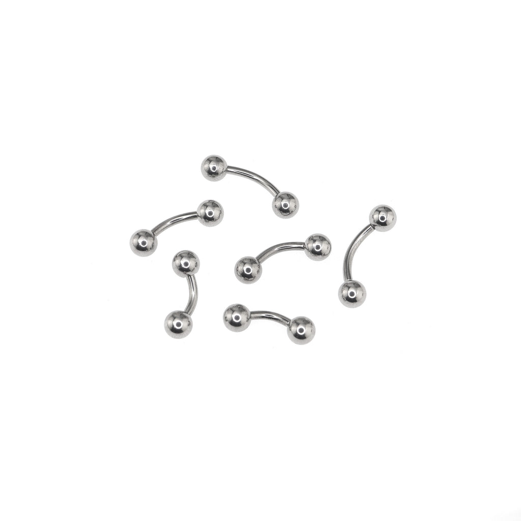 6PCS Ball Stainless Steel Belly Rings Set