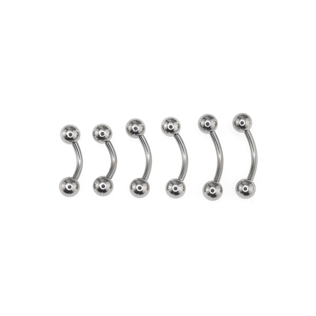 6PCS Ball Stainless Steel Belly Rings Set