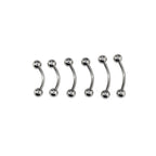 6PCS Ball Stainless Steel Belly Rings Set