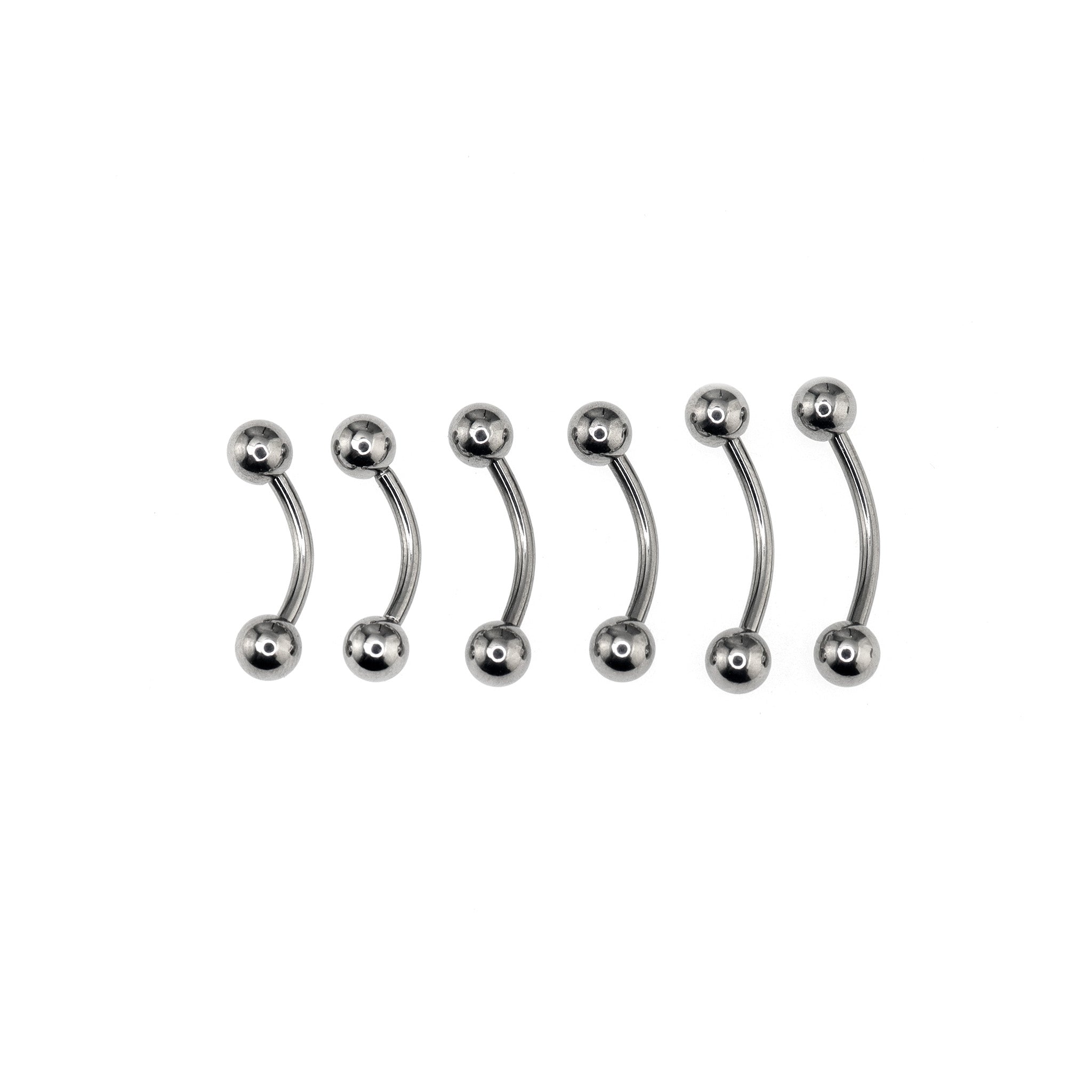 6PCS Ball Stainless Steel Belly Rings Set