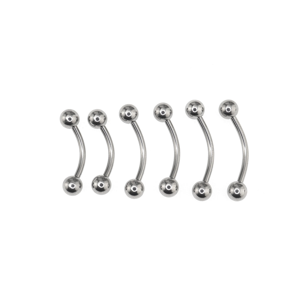 6PCS Ball Stainless Steel Belly Rings Set