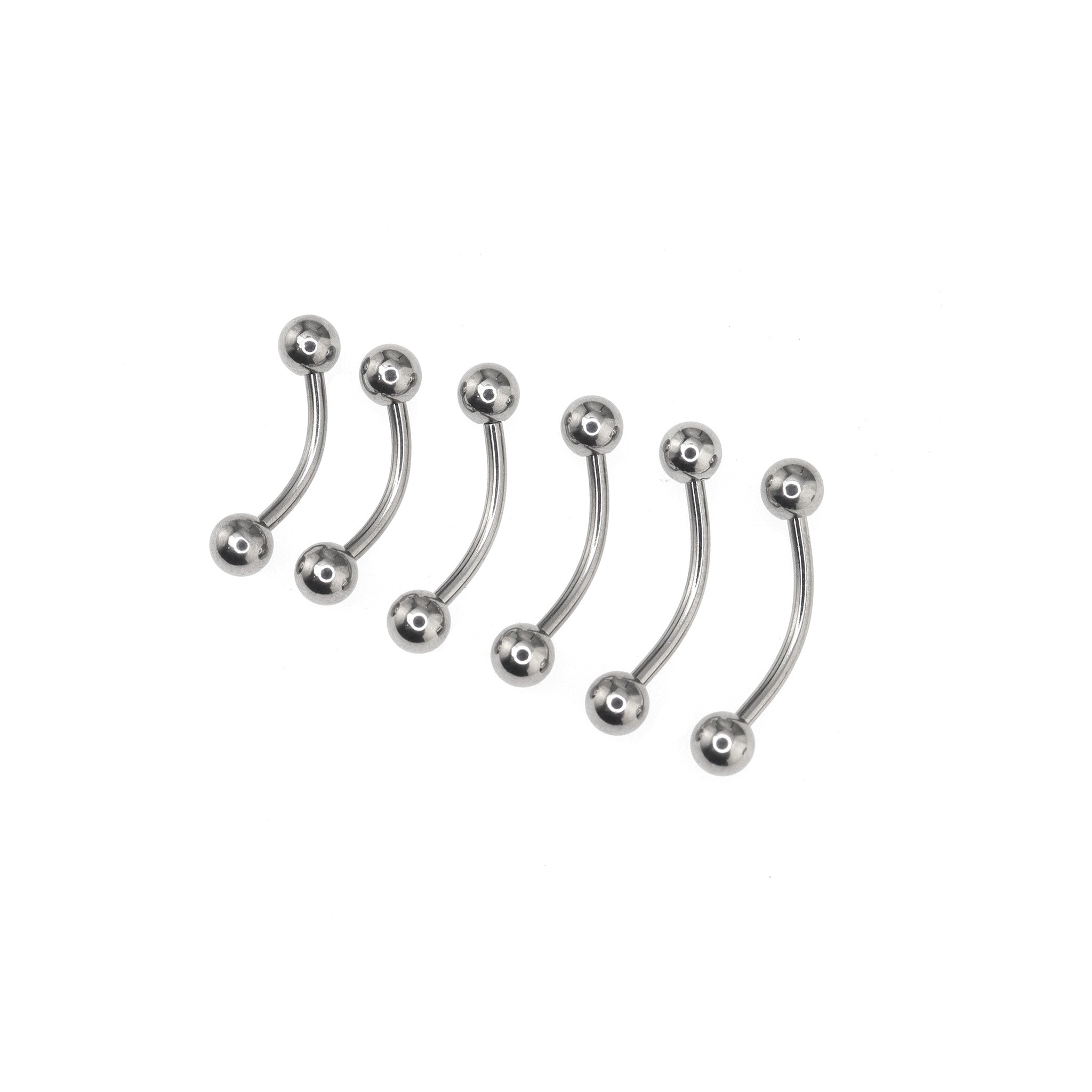 6PCS Ball Stainless Steel Belly Rings Set