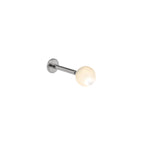 Pearl Internally Threaded Titanium Ear Studs
