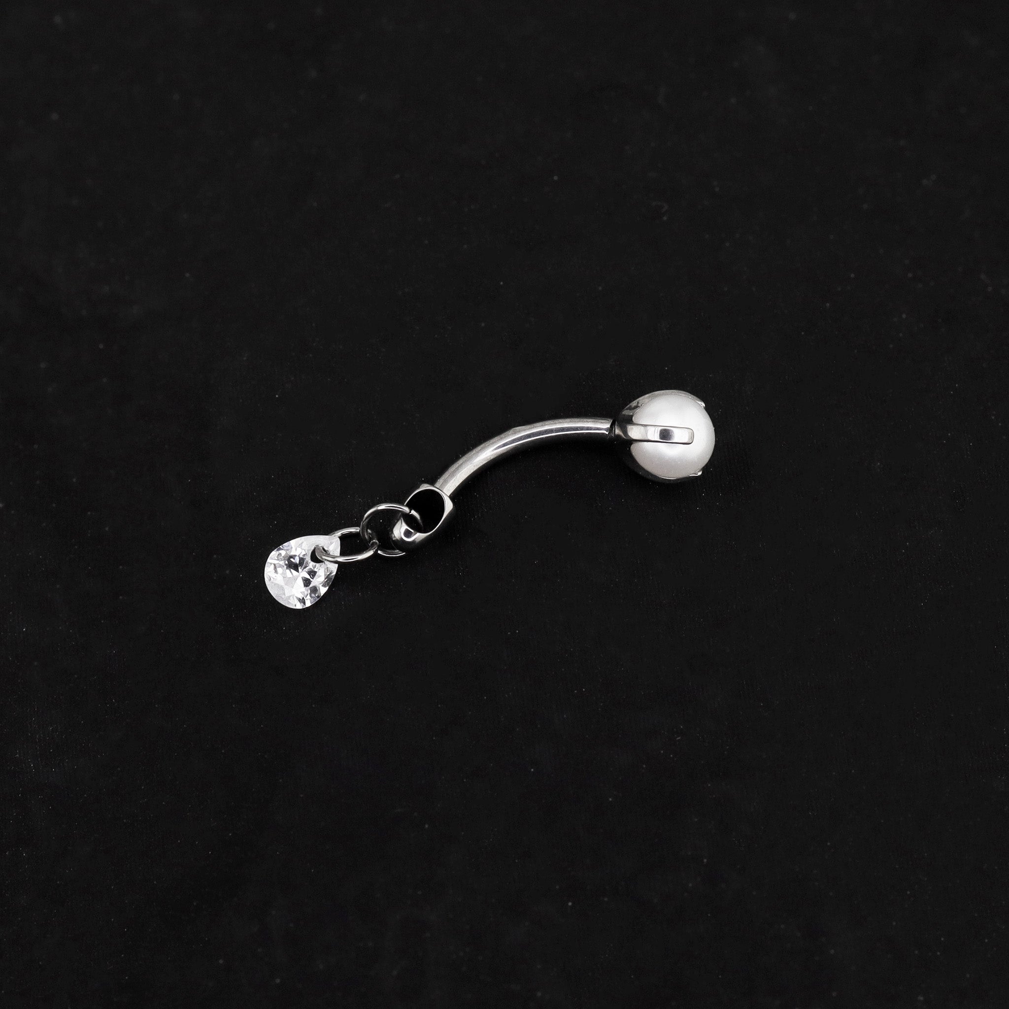 CZ Pendant Titanium Rook Jewelry