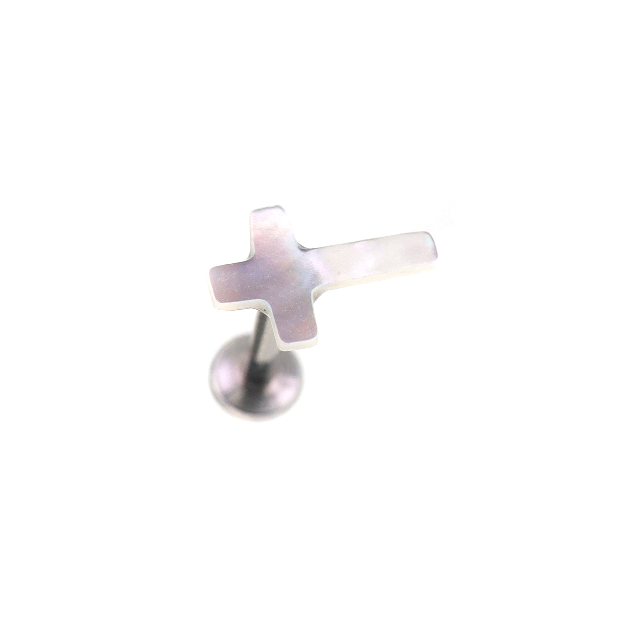 Shell Cross Stainless Steel Ear Studs