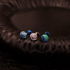 3D Engraved Shell Internally Threaded Titanium Studs