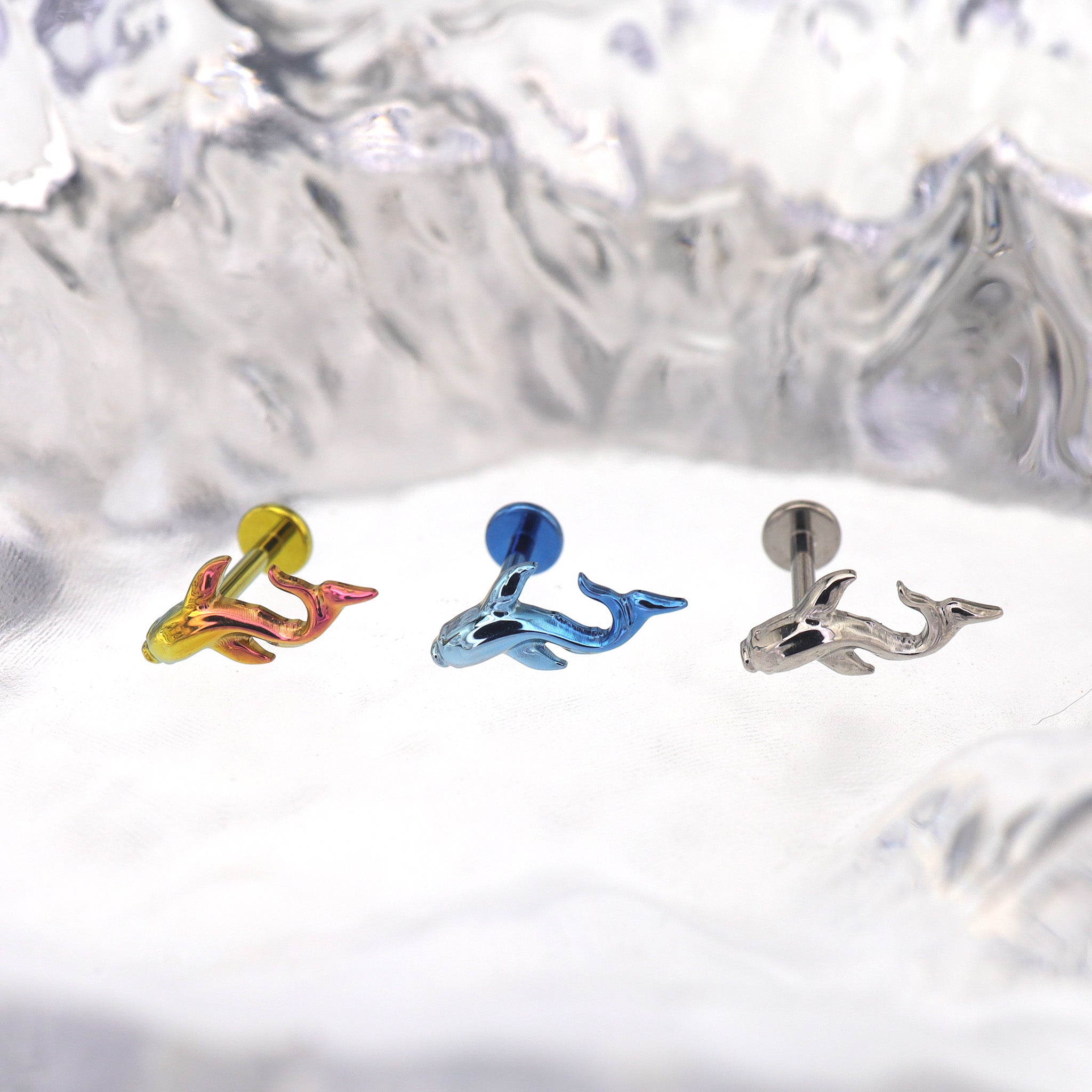 Lucky Koi Internally Threaded Titanium Studs