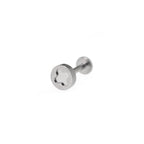 Screw Top Internally Threaded Titanium Lip Ring
