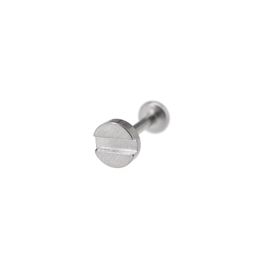 Screw Top Internally Threaded Titanium Lip Ring