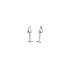Devil Horn Internally Threaded stainless steel Ear Stud