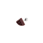 Star Baker - Chocolate Waffle stainless steel Ear Studs