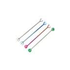 Double Ball CZ Titanium Industrial Barbell