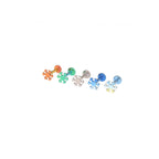 Mini Snowflake Titanium Ear Studs