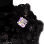 High-Shine Aurora Borealis Square CZ Internally Threaded Titanium Studs