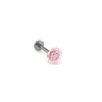 Resin Rose Stainless Steel Ear Studs