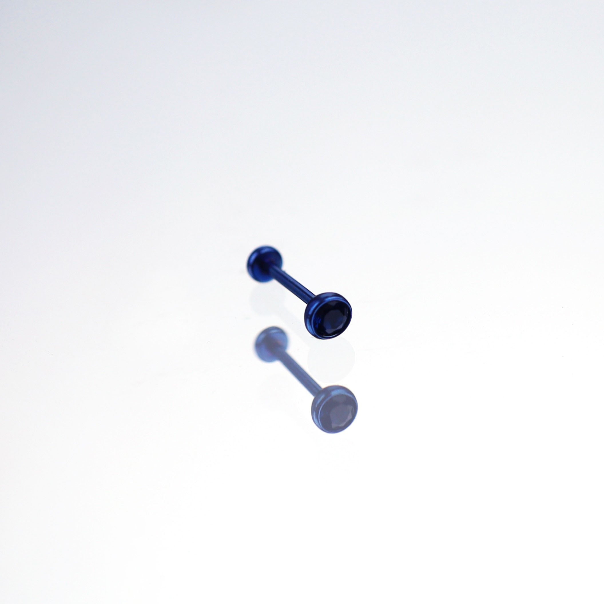 Crystal Titanium Threadless Pin