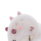 Oil Slick Cat Ear stainless steel Cartilage Studs