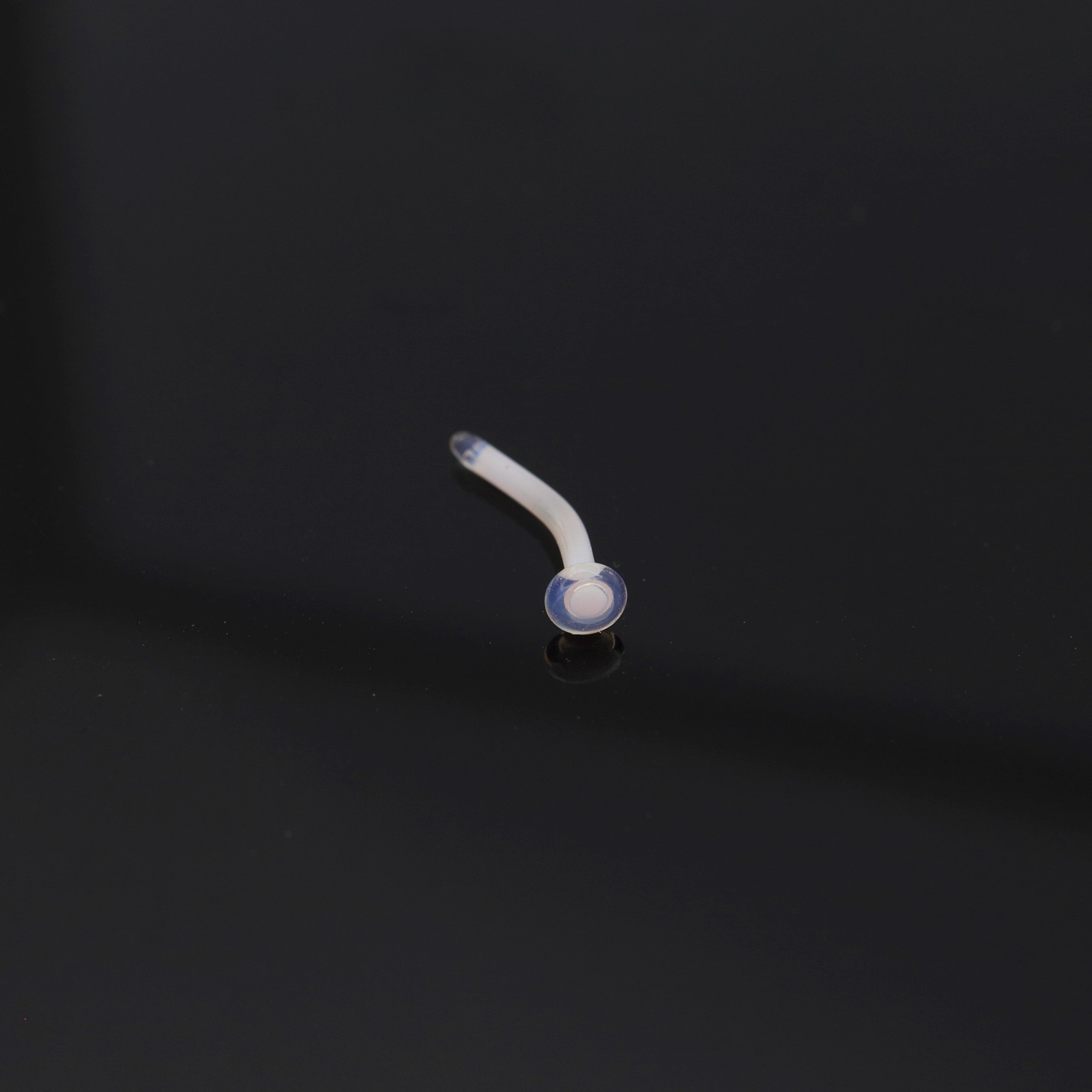 6PCS L-shaped Glass needle Flesh-Tone invisible stick piercing nail Set