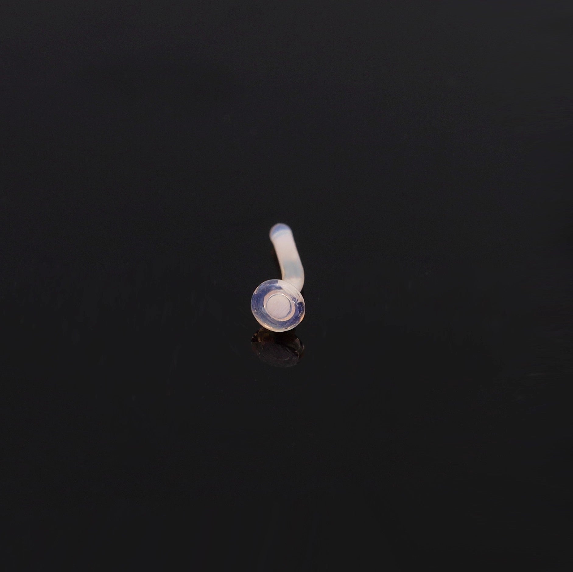 6PCS L-shaped Glass needle Flesh-Tone invisible stick piercing nail Set