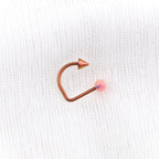 Opal Spike Titanium Internally Threaded U-Ring