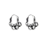 Double Twisted Snake Openwork tainless steel Earrings