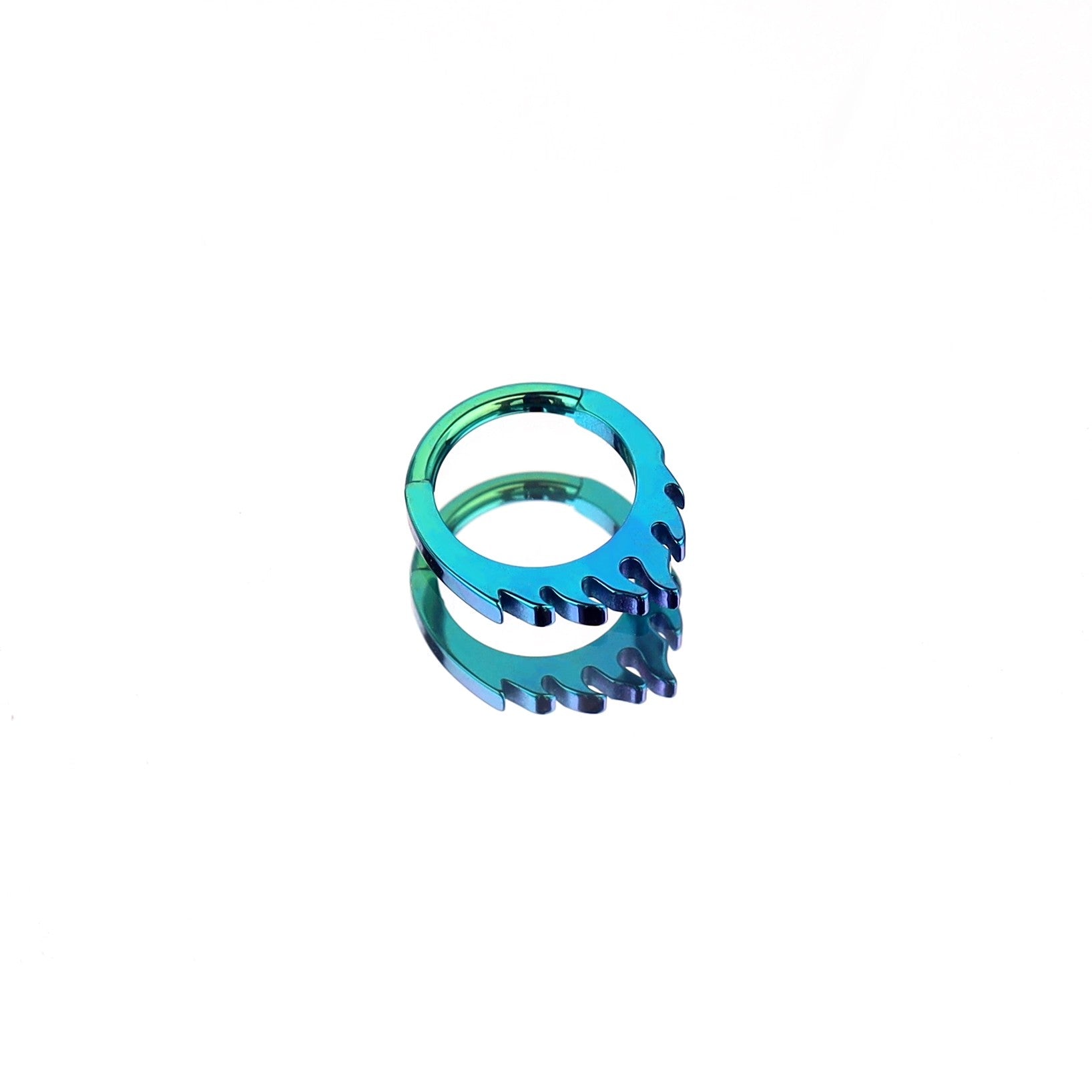 16G Flame Titanium Septum Clicker
