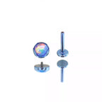 Wave Bezel-Set Opal Titanium Lip Ring