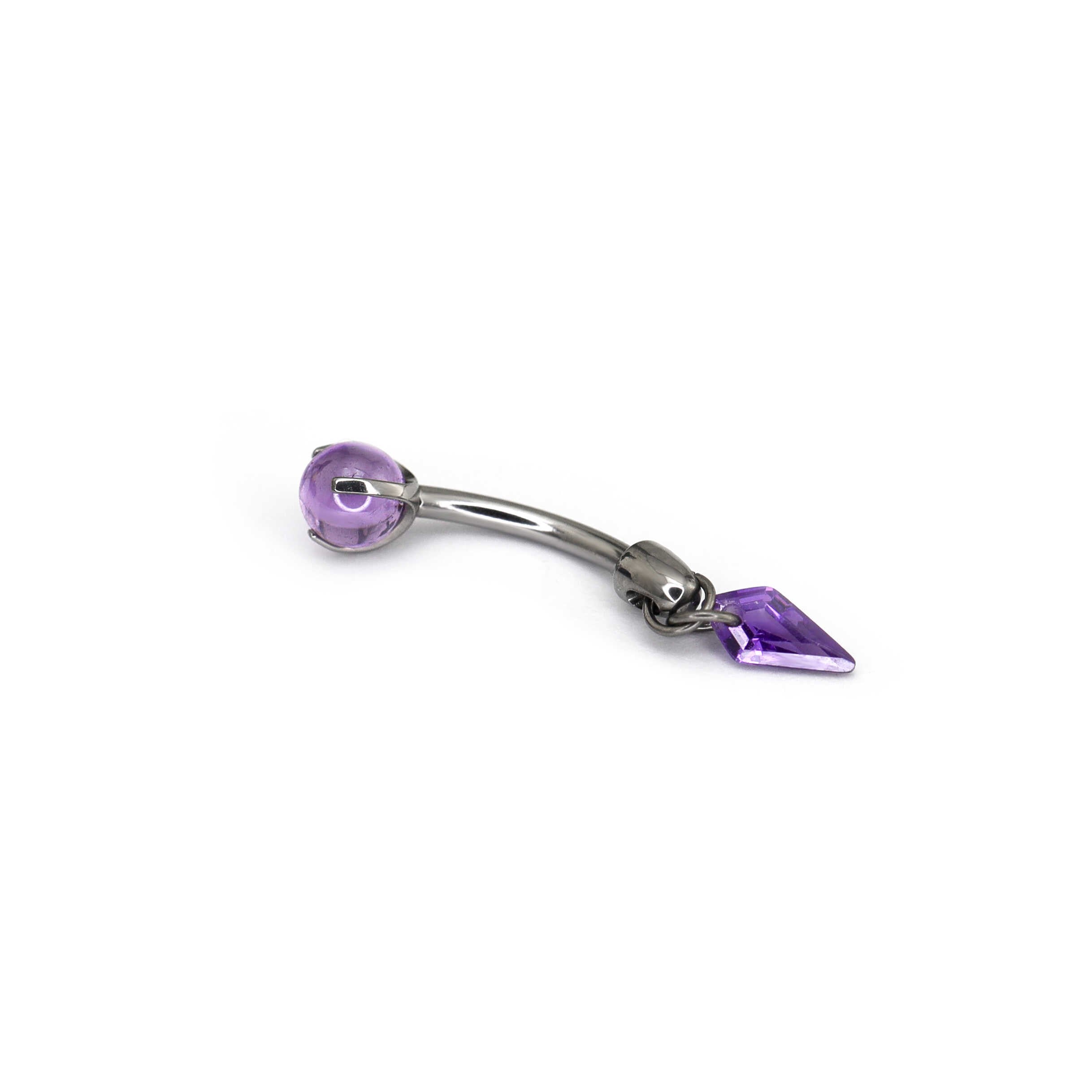CZ Pendant Titanium Rook Jewelry