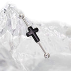 3D Cross Stainless Steel Industrial Barbell