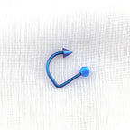 Opal Spike Titanium Internally Threaded U-Ring