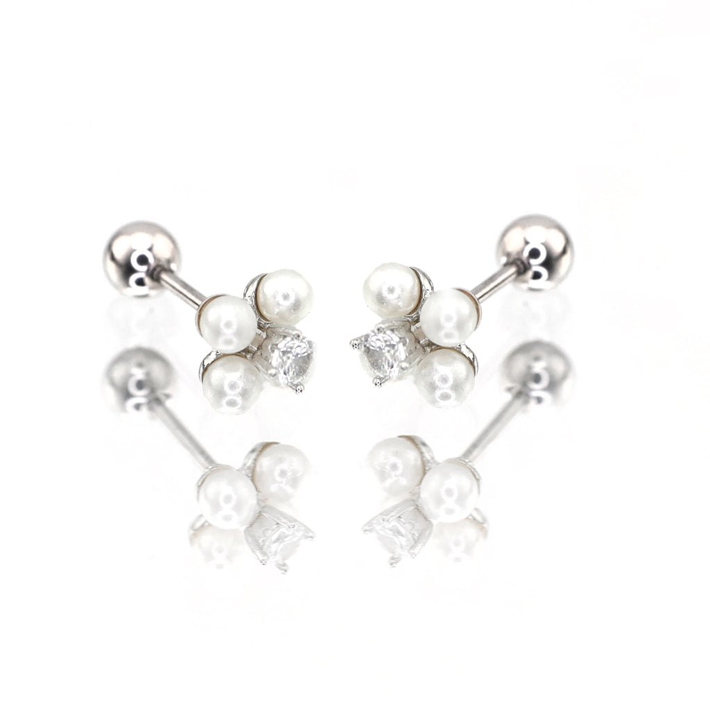 Pearl & Clover stainless steel Ear Studs