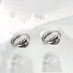 Gothic White CZ tainless steel Earrings