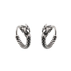 Vintage Engraved Dragon tainless steel Earrings