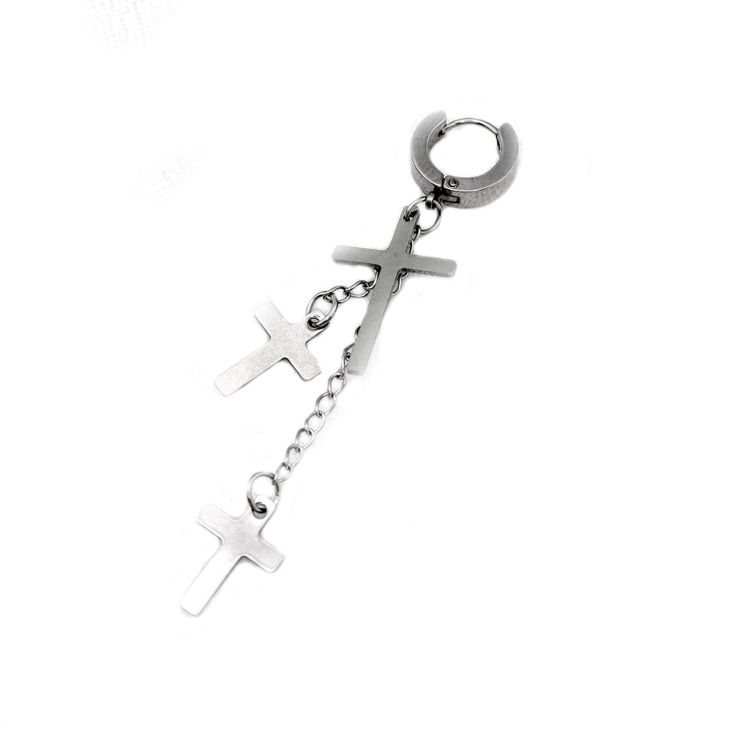 Cross Drop Chain Stainless Steel Earring Chain