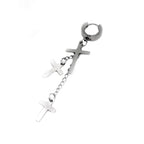 Cross Drop Chain Stainless Steel Earring Chain