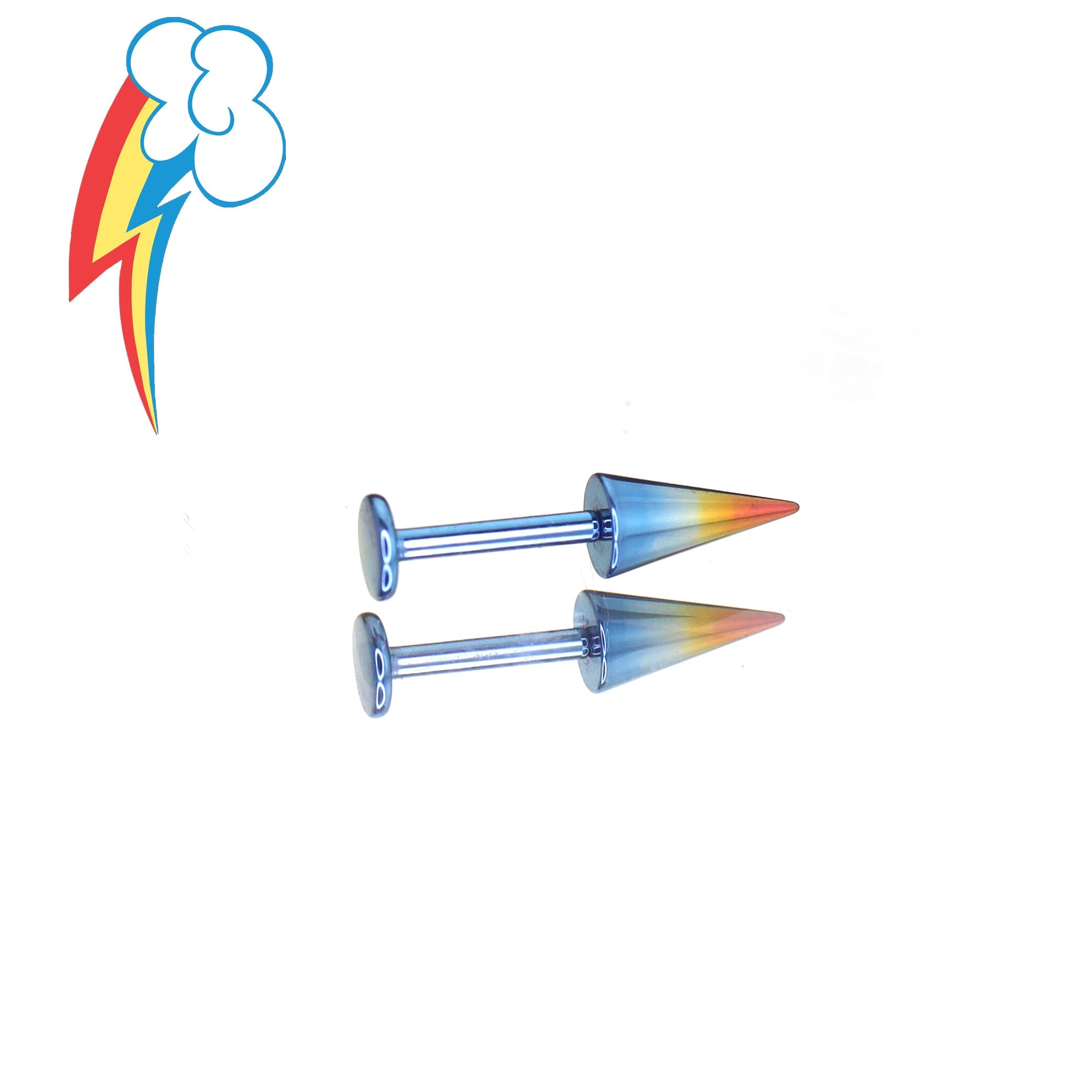 MLP  Titanium Zirconia Devil Spike Stud - Ear & Lip