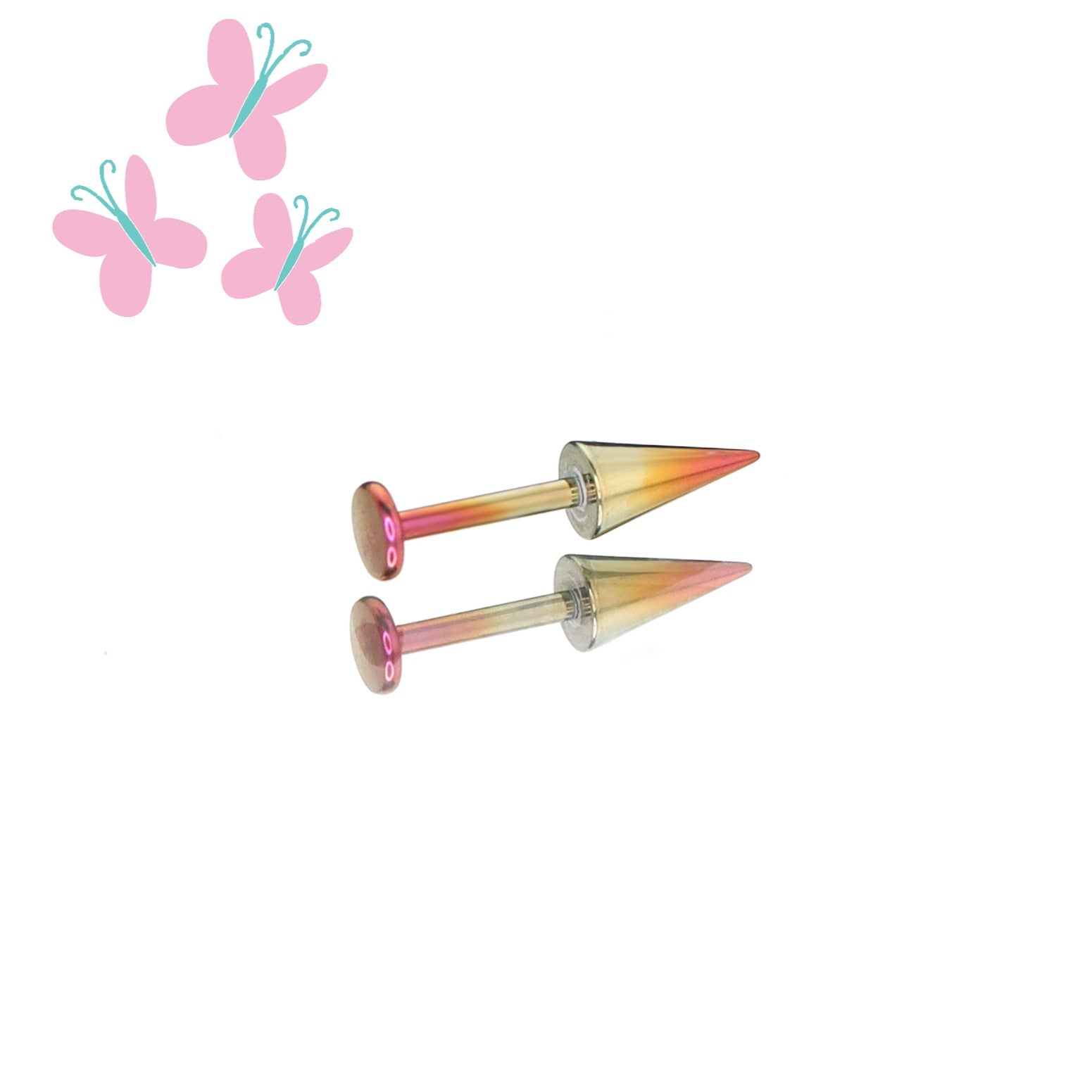 MLP  Titanium Zirconia Devil Spike Stud - Ear & Lip