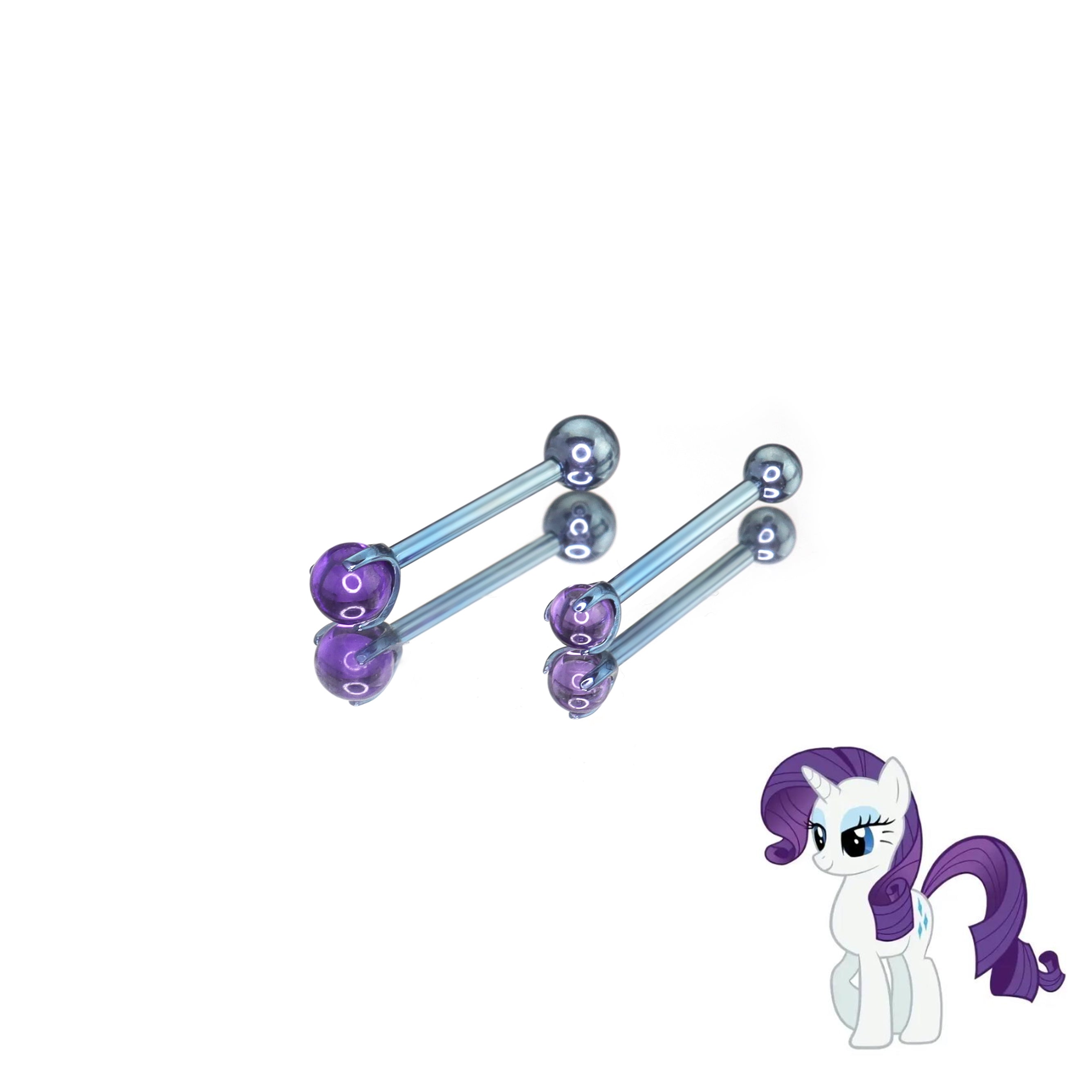 MLP  Opal CZ  Barbell - Tongue