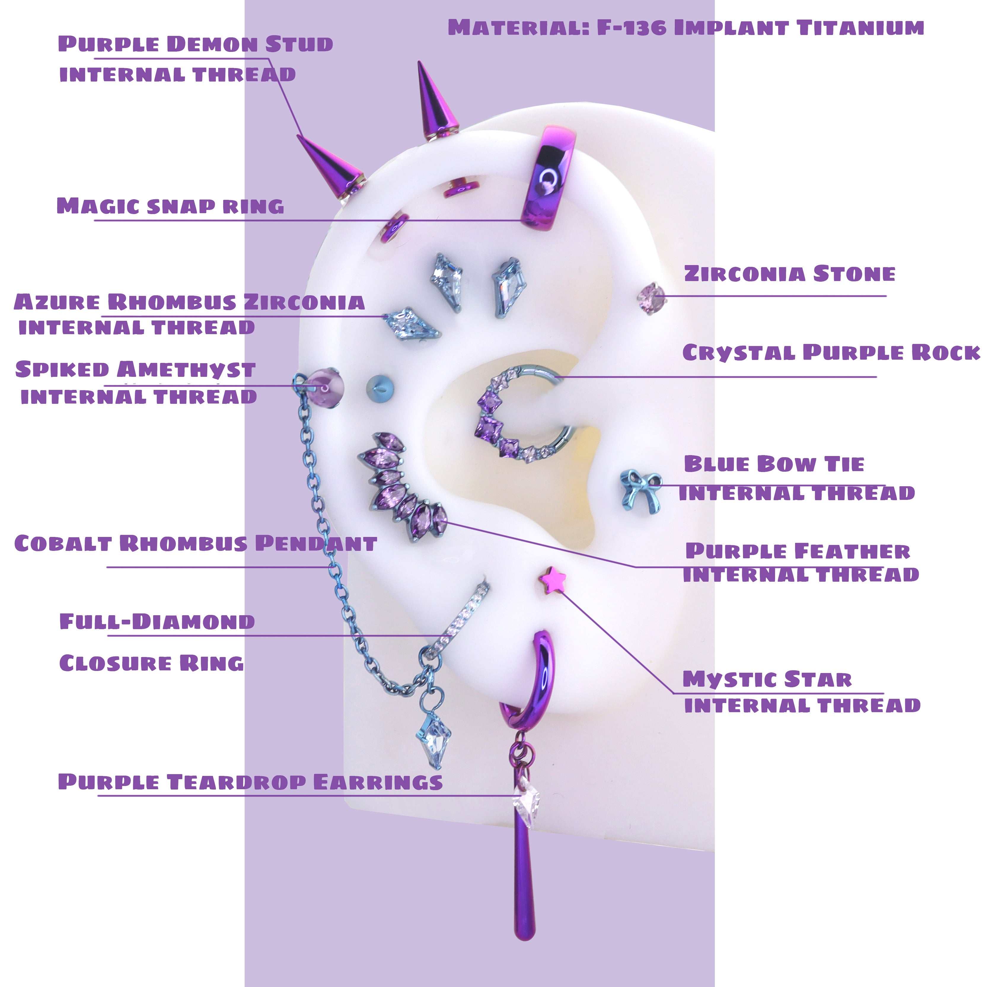 MLP Rarity Series Ear Accessories Set