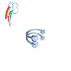 MLP Titanium Internally Threaded  Zirconia Ring - Horseshoe, Cartilage, Earring & Labret